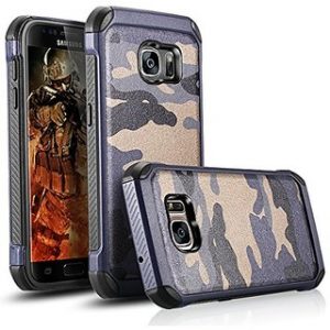 Army Military Sport Tech Armor Soft Case Shockproof S7 Blue