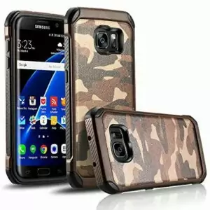 Army Military Sport Tech Armor Soft Case Shockproof S7 Brown