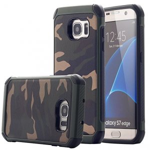 Army Military Sport Tech Armor Soft Case Shockproof S7 Green