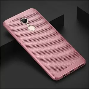 BONVAN-Heat-Dissipation-Cases-For-Xiaomi-Redmi-5-Plus-Full-Cover-Breathable-Matte-Shell-For-Xiaomi_Rose Gold