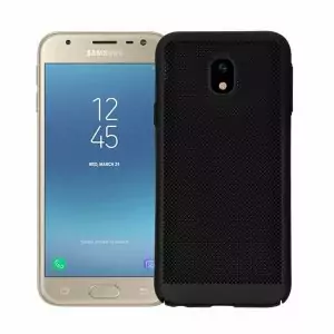 BONVAN-for-Samsung-Glaxy-J7-J5-J3-2017-Pro-Prime-Heat-Dissipation-Case-Hollow-Matte-Breathable_Black-min