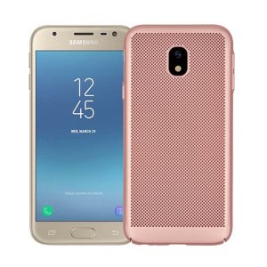 BONVAN-for-Samsung-Glaxy-J7-J5-J3-2017-Pro-Prime-Heat-Dissipation-Case-Hollow-Matte-Breathable_Rose Gold-min