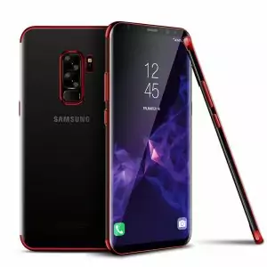 CAFELE-Plating-Case-For-Samsung-Galaxy-S9-Plus-Transparent-Silicone-Ultra-thin-soft-TPU-electroplate-shining_Red
