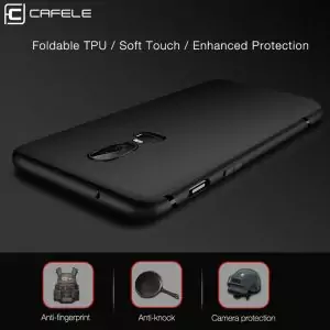 CAFELE-TPU-Case-for-Oneplus-6-Soft-Touch-Silicone-Cover-for-Oneplus-6-Anti-Fingerprint-Foldable-3-compressor