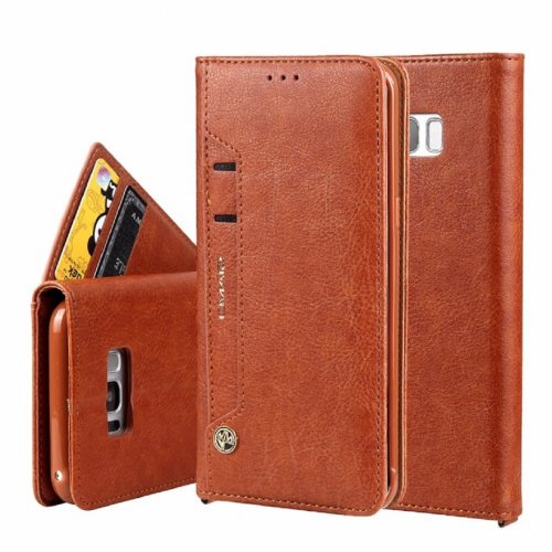 CMAI2 Wallet samsung galaxy S8 flip leather case cover card Brown