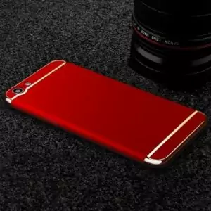 Case 3 in 1 Electroplating Oppo A57 Merah 1