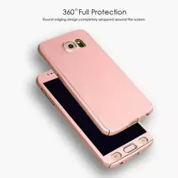 Case 360 Full Cover Samsung Note 5 Rose gold b