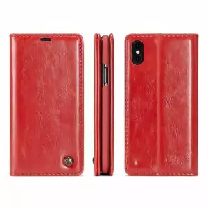 Caseme Leather iPhone X Red