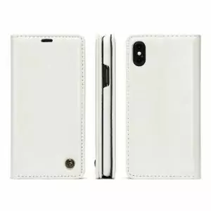 Caseme Leather iPhone X White