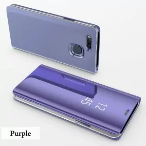 Clear View Standing Cover Case Flip Mirror​ Xiaomi Mi A1 Purple