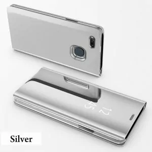 Clear View Standing Cover Case Flip Mirror​ Xiaomi Mi A1 Silver
