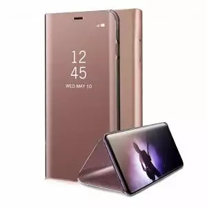 FULCOL-Clear-View-Mirror-Smart-Case-For-Samsung-Galaxy-S9-S8-Plus-Note-9-Note-8_Rose Gold