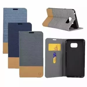 Flip Cover Denim With Canvas Style Samsung Note 5 All