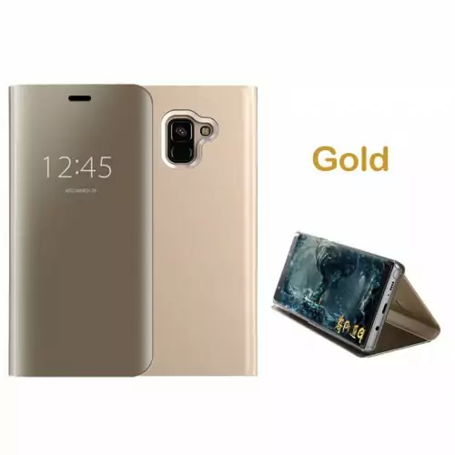 For-Samsung-A3-A5-A7-2017-Flip-Stand-Clear-View-Smart-Mirror-Phone-Case-For-Samsung_gold
