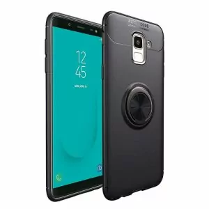 For-Samsung-Galaxy-J6-Case-J4-J8-2018-A6-Plus-Ring-Holder-Soft-Silicone-Back-Cover_Black
