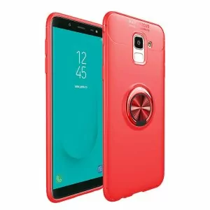 For-Samsung-Galaxy-J6-Case-J4-J8-2018-A6-Plus-Ring-Holder-Soft-Silicone-Back-Cover_Red