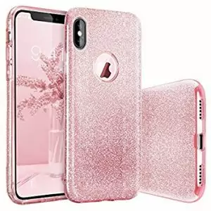 Glam Glitter For Iphone X Baby Pink