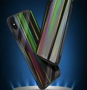 Glass Case Rainbow Slim TPU Samsung J4 Plus b