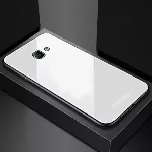 Glass Case Slim TPU Samsung J4 Plus White