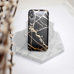 HOLLO MARBLE CASE FOR IPHONE X Black