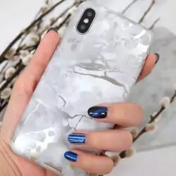 HOLLO MARBLE CASE FOR IPHONE X Grey