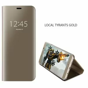 KL-Boutiques-3D-Phone-Case-For-Fundas-Samsung-Galaxy-S9-Luxury-Mirror-Clear-View-Smart-Cover_Gold