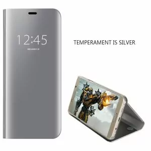 KL-Boutiques-3D-Phone-Case-For-Fundas-Samsung-Galaxy-S9-Luxury-Mirror-Clear-View-Smart-Cover_Silver