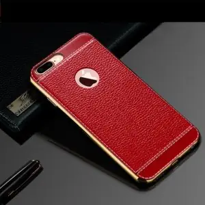 Leather Metal Bumper Case (3)