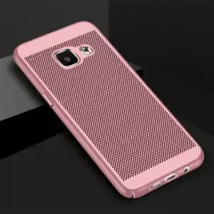 MAKAVO-For-Samsung-Galaxy-A3-2017-Case-Fashion-Hollow-360-Full-Protection-Matte-Hard-Back-Cover_Rose Gold