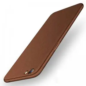 OPPO F3 Plus Sand Scrub Ultra Thin Hard Case Coklat