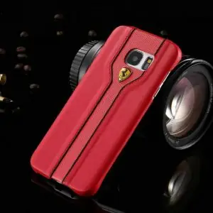 S7 Edge Ferrari Leather Red