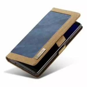 Samsung Galaxy Note 8 Flip Canvas Denim with Slot Card Blue