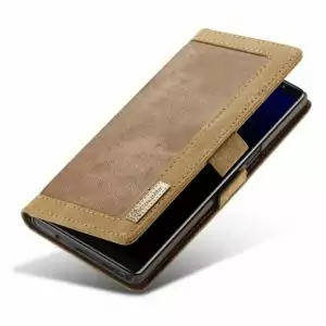 Samsung Galaxy Note 8 Flip Canvas Denim with Slot Card Brown