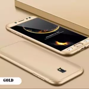 Samsung J3 Pro: J3 2017 Armor Full Cover Hard Case Gold