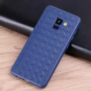 Slim-Woven-Texture-Soft-Case-for-Samsung-Galaxy-A8-A6-Plus-2018-J6-J600-2018-J2_Blue (2)