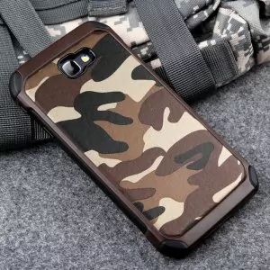 Softcase Army TPU Silicon Shockproof Military Samsung C9 Pro Brown