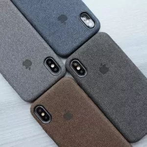 Softcase Premium Canvas Lembut For Iphone X a