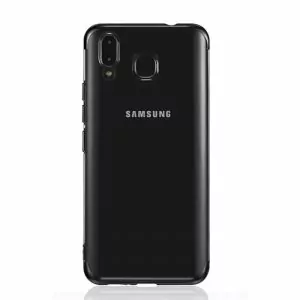 TPU PLATING case Samsung A8 Star softcase casing back cover ultra thin Black