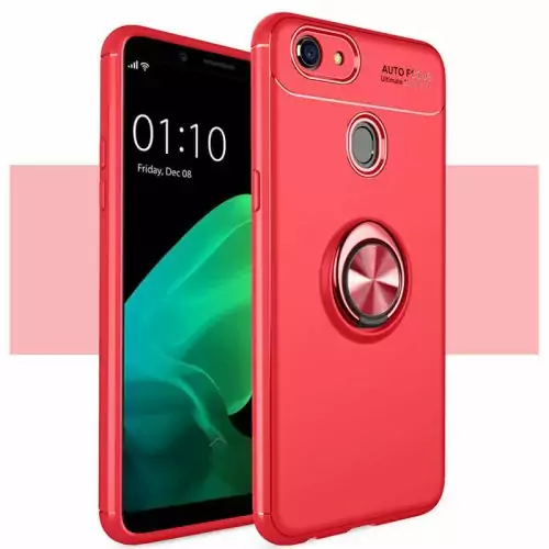 UPaitou-Car-Holder-Case-for-OPPO-F5-Back-Cover-Ring-Holder-Stand-Magnetic-Suction-Bracket-Case_Red