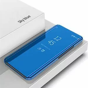 Vivo_Y91_Clear_View_Standing_Cover_Case_Blue