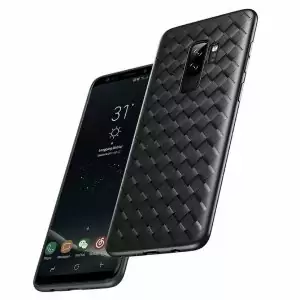 Weave Case Silicone Ultra Slim Samsung Galaxy S9 S9 Plus Black