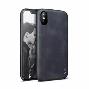 X-LEVEL VINTAGE Iphone X Leather Case Black