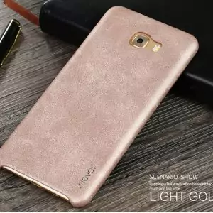X-LEVEL VINTAGE Samsung Galaxy C9 Pro Leather Case Light Gold
