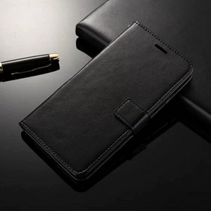 Xiaomi Mi A2 Flip Wallet Leather Cover Case Black