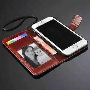 iPhone Wallet Case Leather With Slot Foto Frame 2