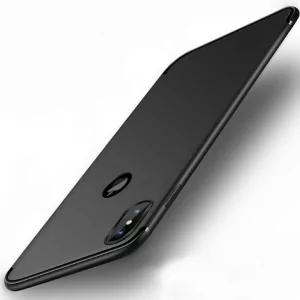 iPhone X Matte Soft Silicone Slim Case Black
