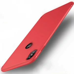 iPhone X Matte Soft Silicone Slim Case Red