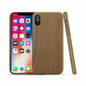 iPhone X Wood Dark Brown