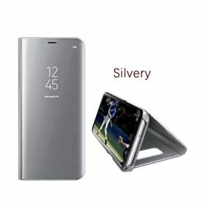 oppo-f7-clear-view-standing-case-silver-compressor