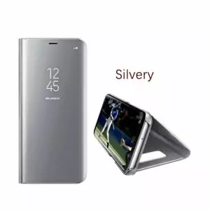samsung-j4-2018-clear-view-standing-case-silver-compressor